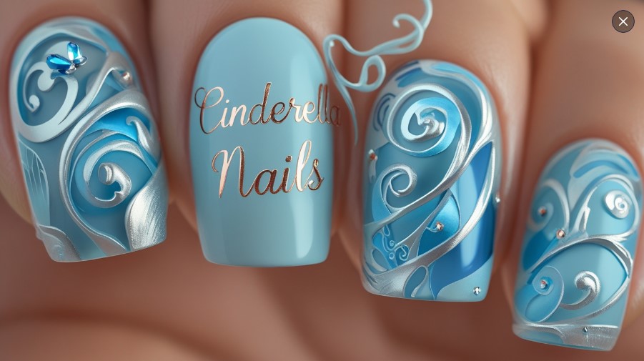 Cinderella Nails: Elegant Nail Art Inspired by Fairy Tales